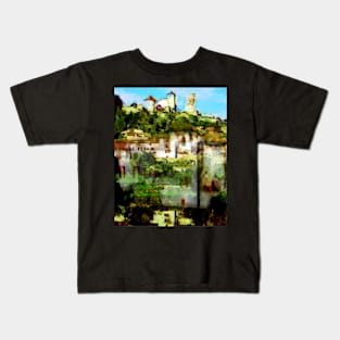 Grimaud, Village in South of France,  in the Provence Kids T-Shirt